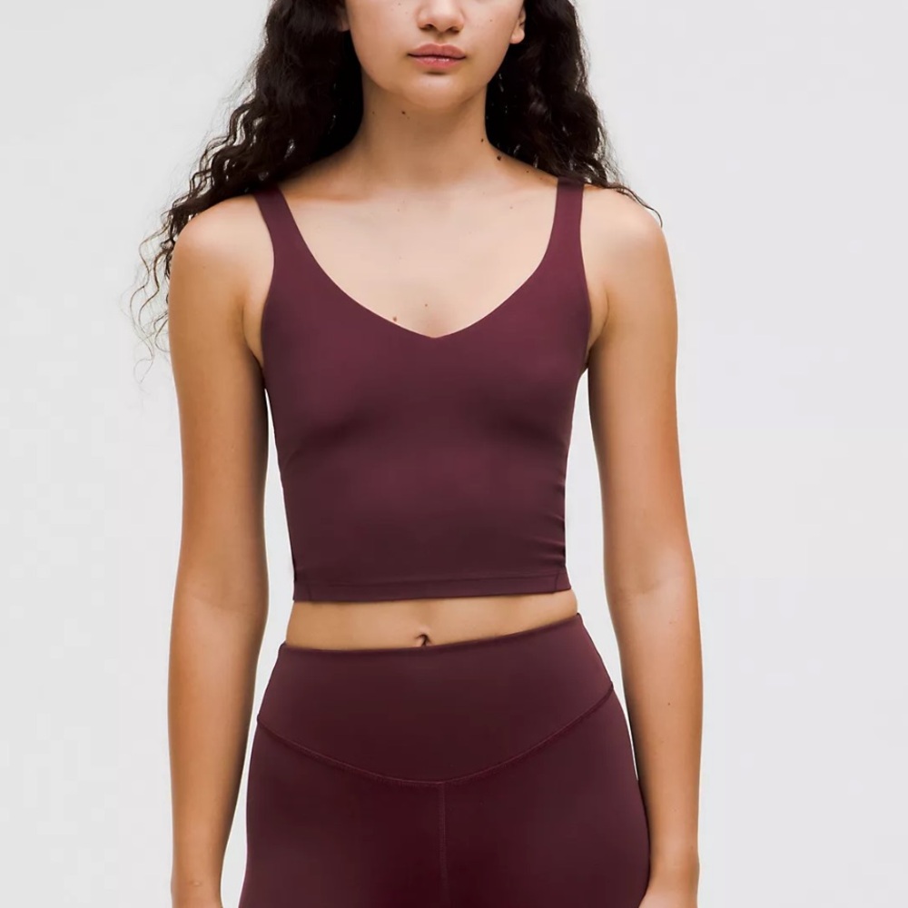 Maroon Align Tank Lululemon size 4